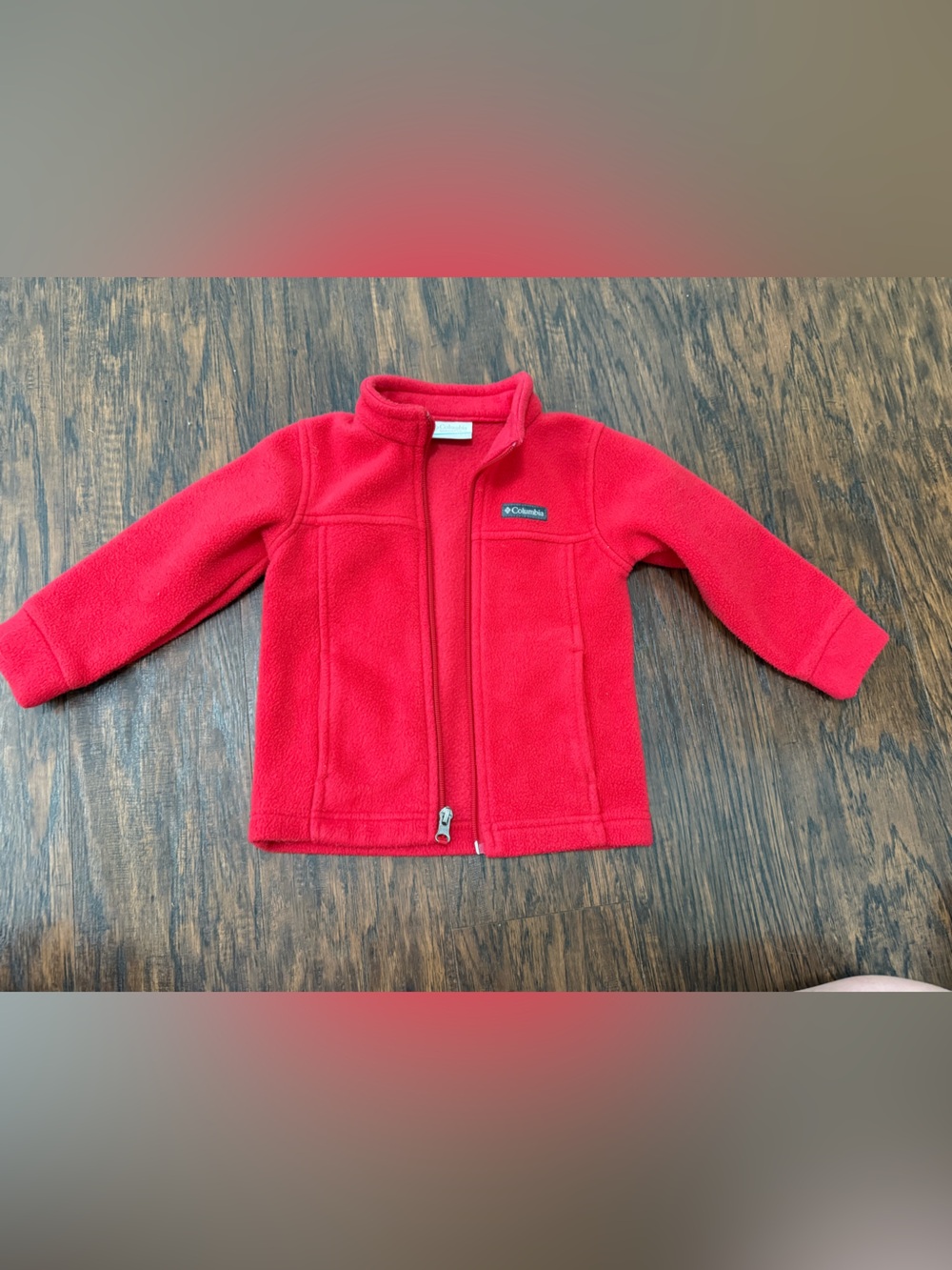 Columbia Kids Red Full-Zip Fleece Jacket